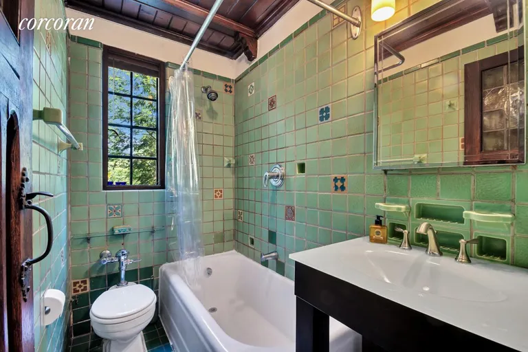 New York City Real Estate | View 116 PINEHURST AVENUE, C31 | Bathroom with imported Italian tile | View 7