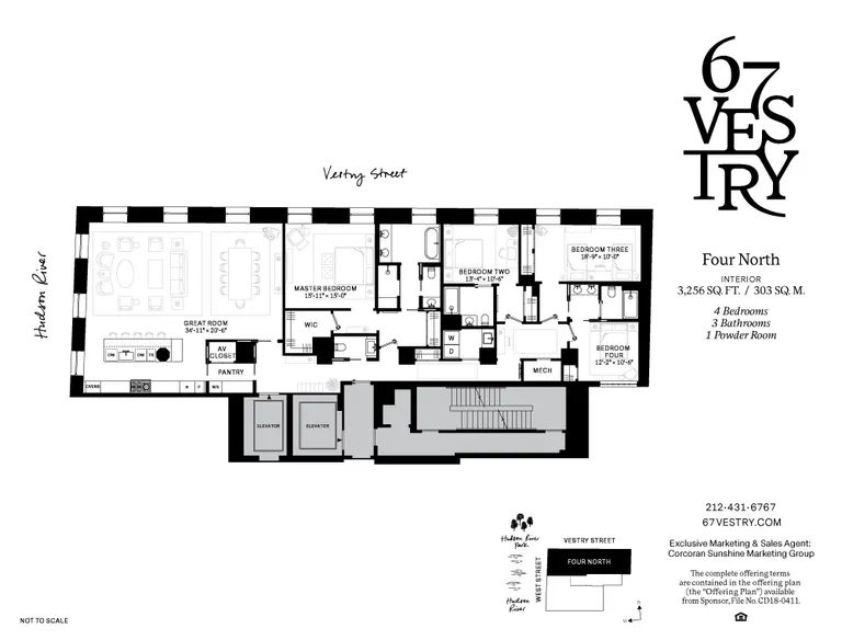 67 Vestry Street, 4NORTH | floorplan | View 2
