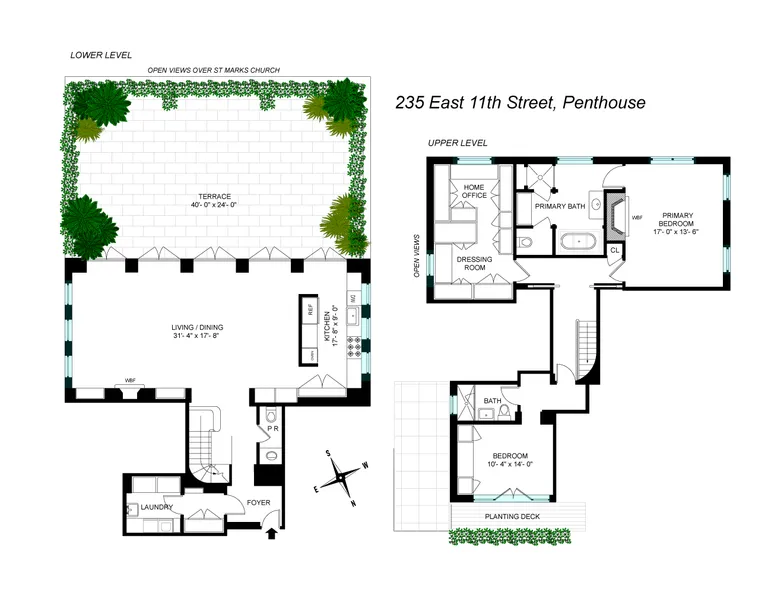 235 East 11th Street, PENTHOUSE | floorplan | View 20