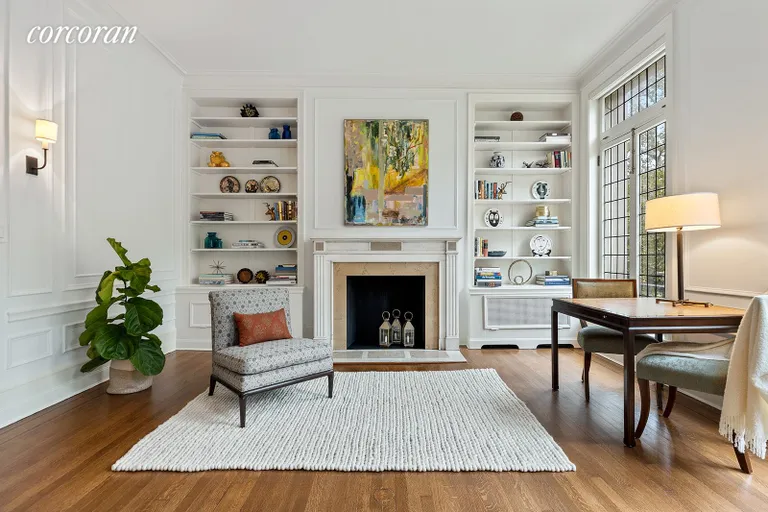 New York City Real Estate | View 20 Prospect Park West | Library/den has built-in bookcases | View 8
