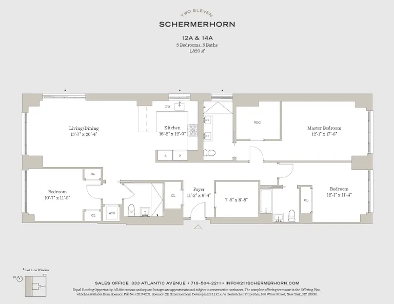 211 Schermerhorn Street, 12A | floorplan | View 11