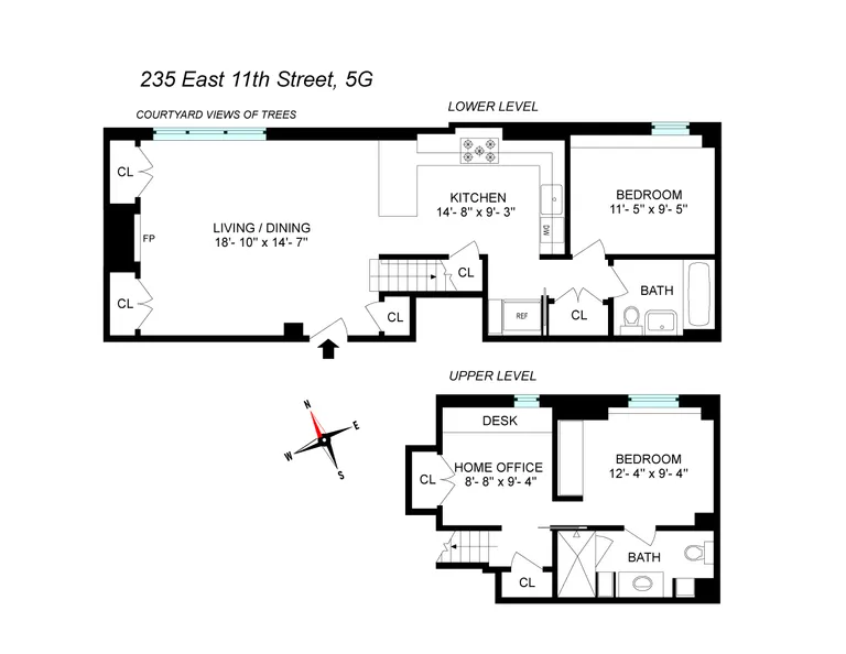 235 East 11th Street, 5G | floorplan | View 8