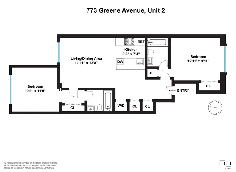 773 Greene Avenue, 2 | floorplan | View 9
