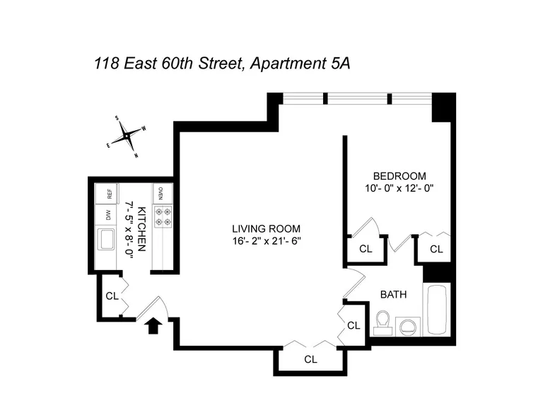 118 East 60th Street, 5A | floorplan | View 8