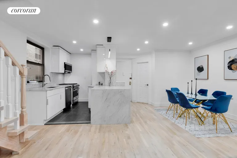 New York City Real Estate | View 252 West 74th Street, 8 | Kitchen and dining area | View 4