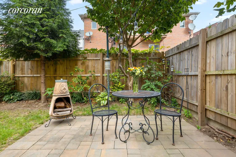 New York City Real Estate | View 459 78th Street | Private Outdoor Sitting Area | View 16