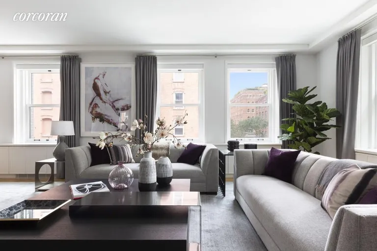 New York City Real Estate | View 71 Laight Street, 3D | Living Room | View 2