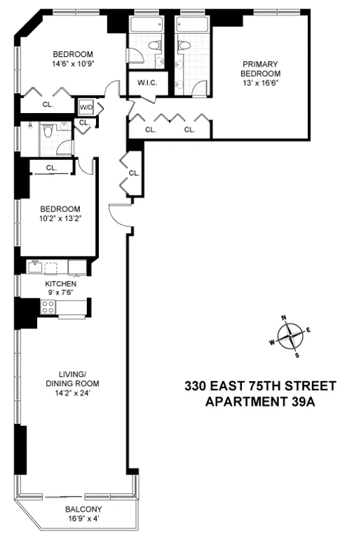 330 East 75th Street, 39A | floorplan | View 12