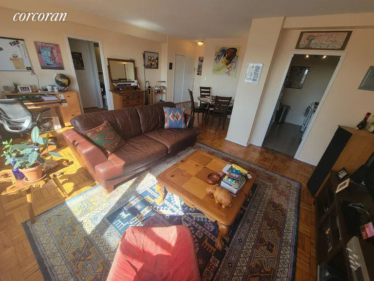 New York City Real Estate | View 6 Fordham Hill Oval, 12E | Living Room | View 3