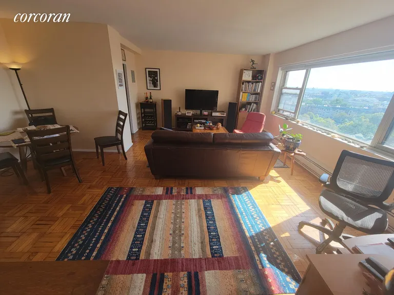 New York City Real Estate | View 6 Fordham Hill Oval, 12E | Living Room | View 4