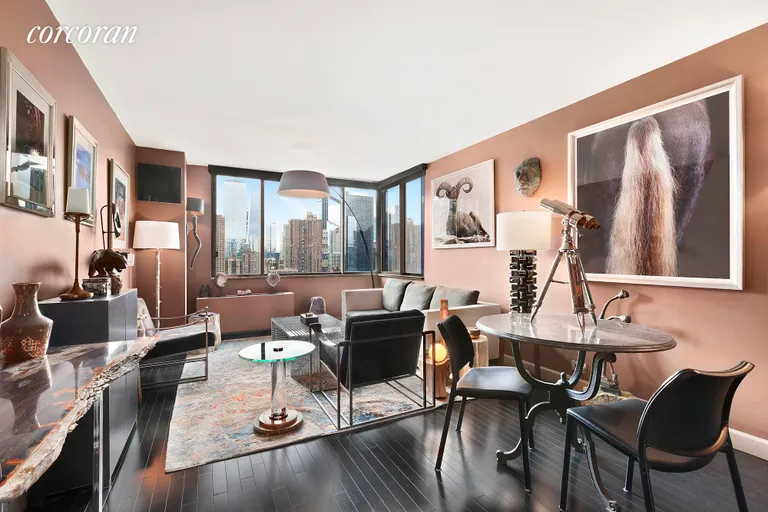 New York City Real Estate | View 350 West 50th Street, 20D | 1 Bed, 1 Bath | View 1