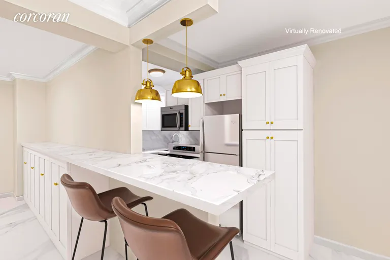 New York City Real Estate | View 229 East 28th Street, 1M | Virtually renovated kitchen | View 7