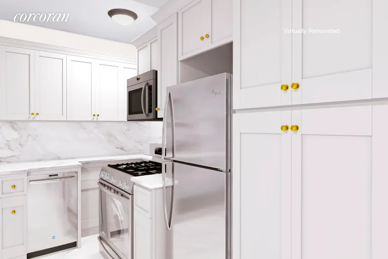New York City Real Estate | View 229 East 28th Street, 1M | Virtually Renovated Kitchen | View 8