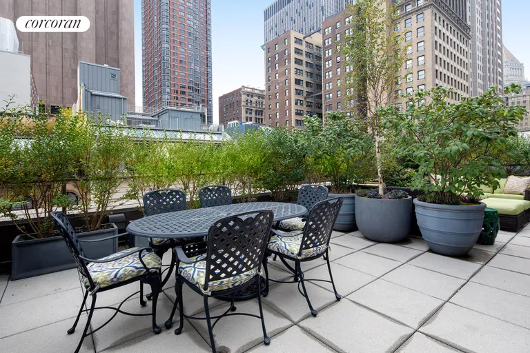 New York City Real Estate | View 77 Reade Street, PHA | DINING TERRACE | View 4