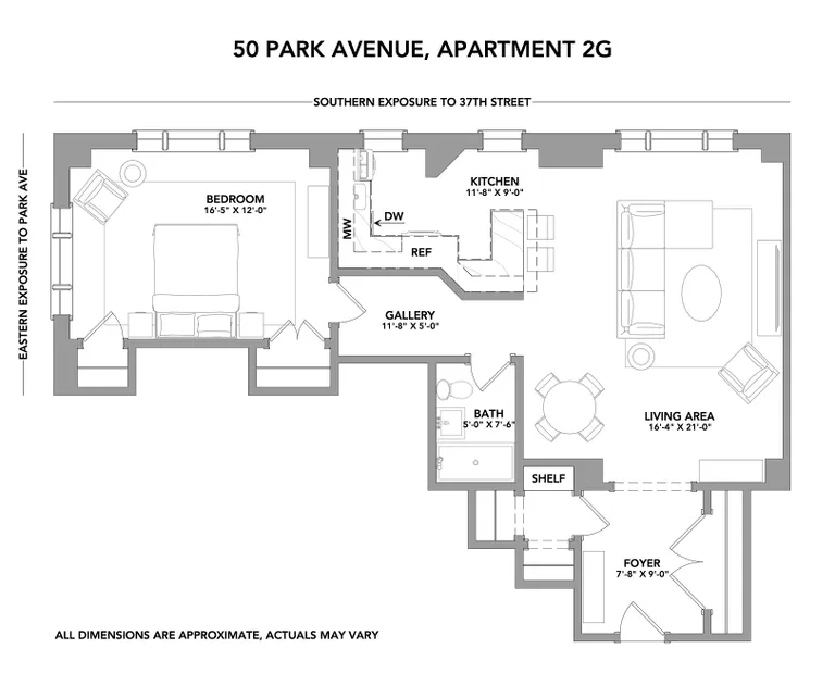 50 Park Avenue, 2G | floorplan | View 10