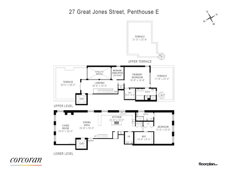 27 Great Jones Street, PHE | floorplan | View 13