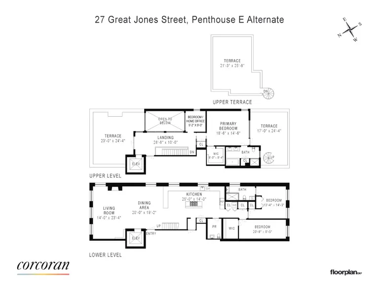 27 Great Jones Street, PHE | floorplan | View 14