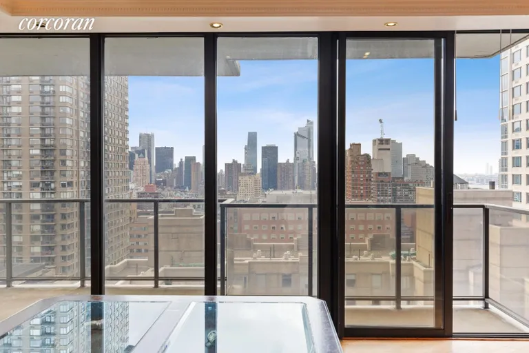 New York City Real Estate | View 161 West 61st Street, 26FG | Southern Balcony | View 6