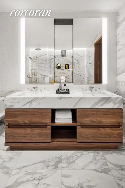 New York City Real Estate | View 30 Riverside Boulevard, 35G | Master Bathroom | View 6