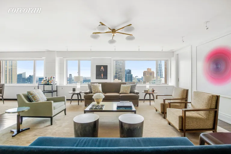 New York City Real Estate | View 20 West 64th Street, 37EFG | Living Room | View 9