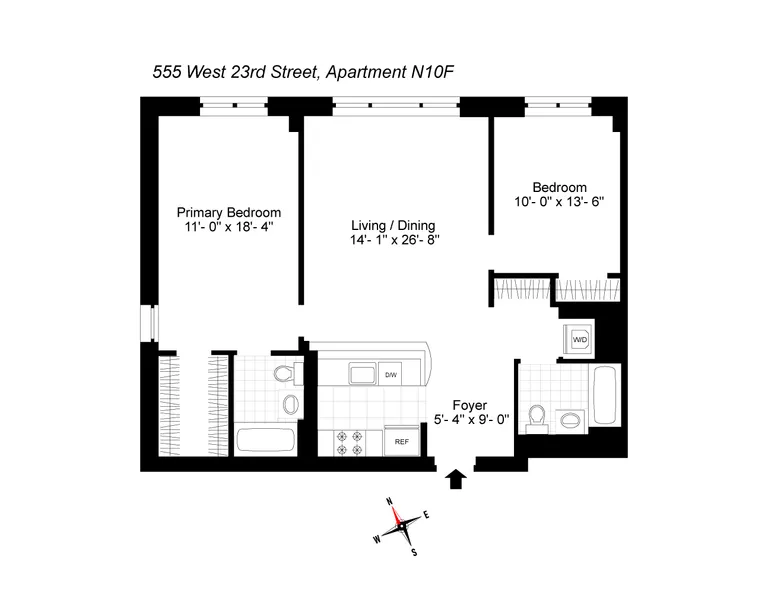 555 West 23rd Street, N10F | floorplan | View 7