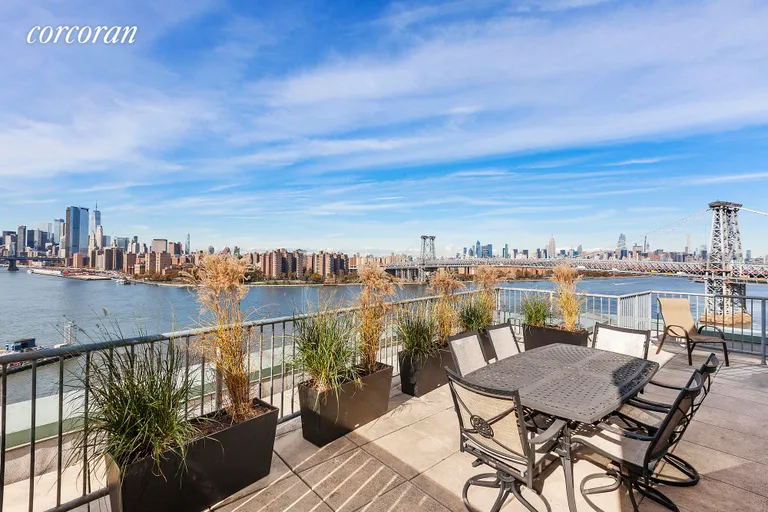New York City Real Estate | View 446 Kent Avenue, PHA | Roof Terrace | View 3