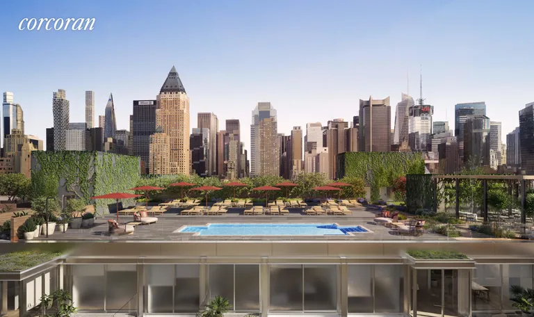 New York City Real Estate | View 547 West 47th Street, 730 | Rooftop Swimming Pool | View 9