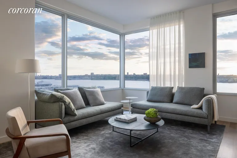 New York City Real Estate | View 611 West 56th Street, 14B | 3 Beds, 2 Baths | View 1