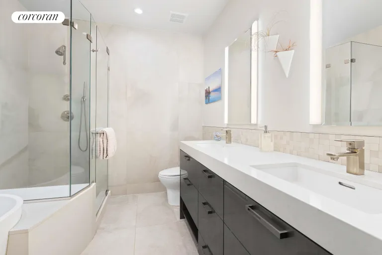 New York City Real Estate | View 545 West 110th St, 5F | Soaking tub & custom shower | View 8
