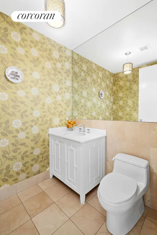 New York City Real Estate | View 545 West 110th St, 5F | New Guest Powder Room | View 12