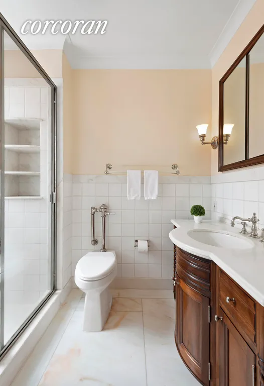New York City Real Estate | View 1035 Fifth Avenue, 9D | Windowed Master Bath | View 9
