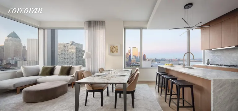 New York City Real Estate | View 611 West 56th Street, 20A | 2 Beds, 2 Baths | View 1
