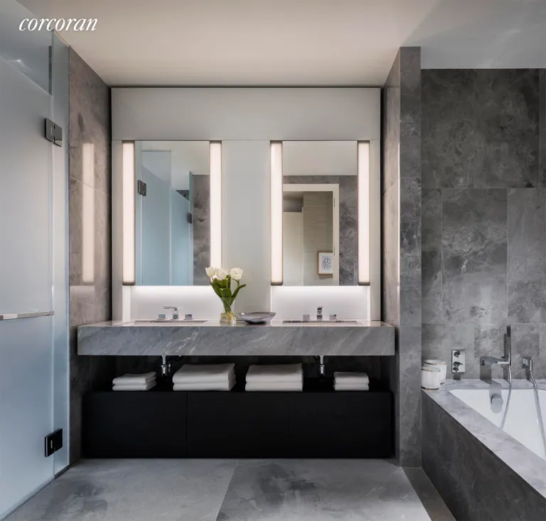 New York City Real Estate | View 15 Hudson Yards, 77E | Primary Bathroom | View 6