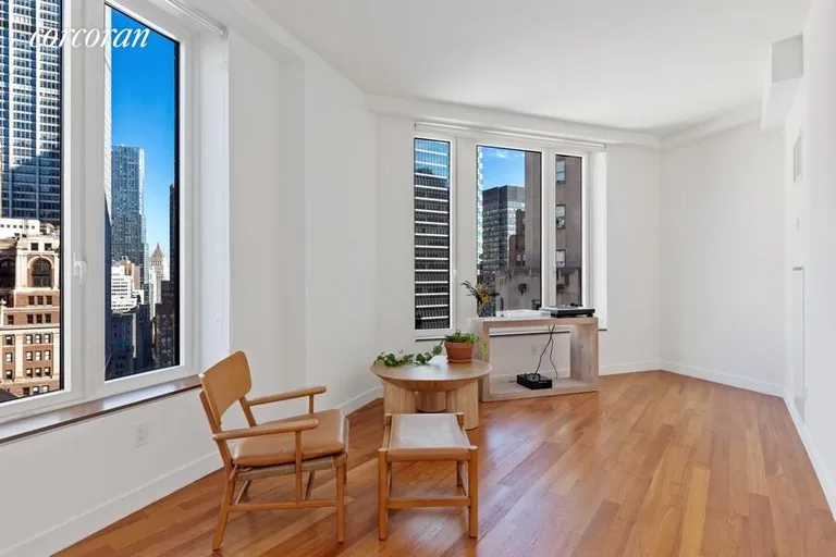 New York City Real Estate | View 15 William Street, 30I | Second Bedroom | View 7