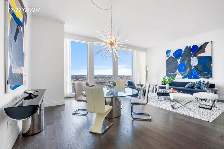 New York City Real Estate | View 35 Hudson Yards, 6502 | Great Room | View 2