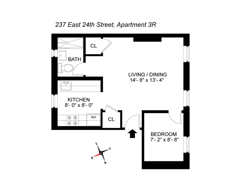 237 East 24th Street, 3R | floorplan | View 11