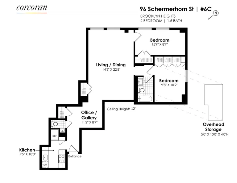 96 Schermerhorn Street, 6C | floorplan | View 8