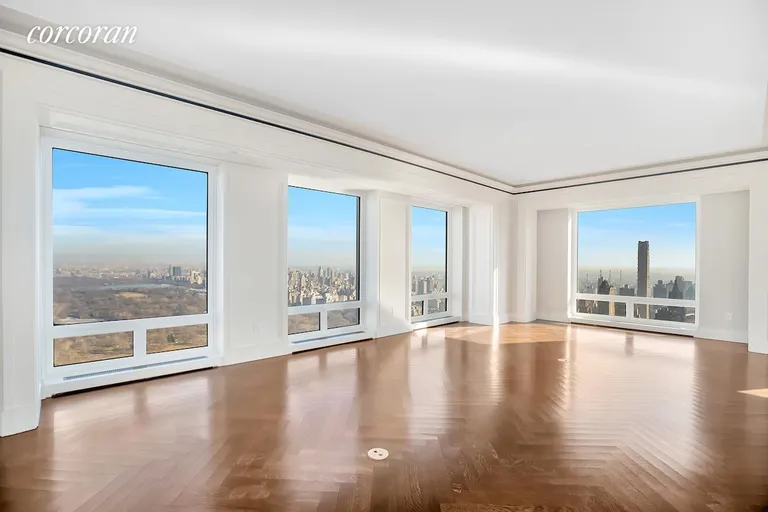 New York City Real Estate | View 220 Central Park South, 54B | Living Room | View 6