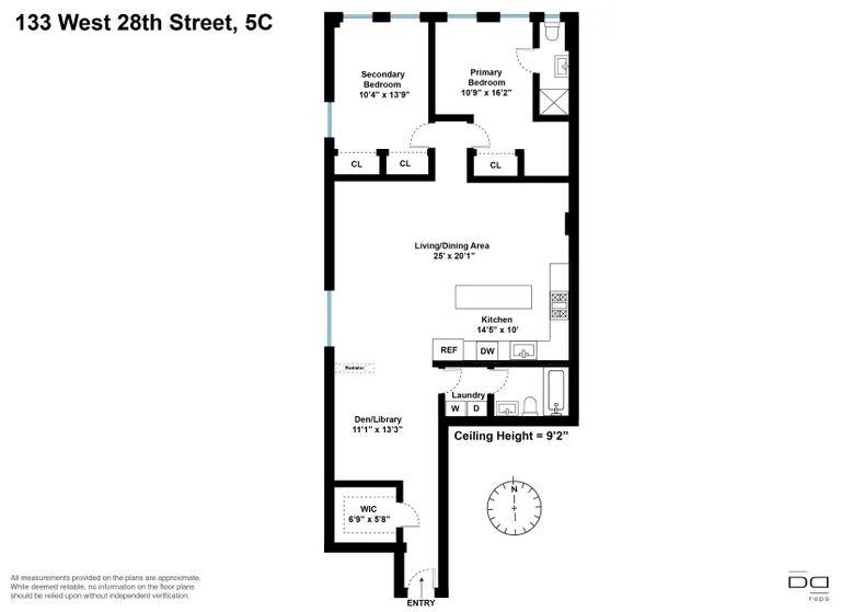 133 West 28th Street, 5C | floorplan | View 12