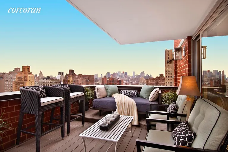 New York City Real Estate | View 270 West 17th Street, 19C | Huge Outdoor Living Room! | View 4