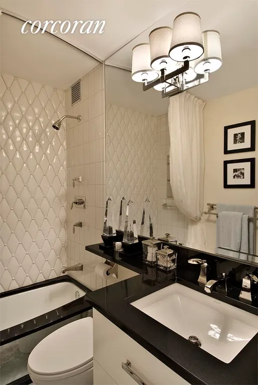 New York City Real Estate | View 270 West 17th Street, 19C | Gorgeous Primary Bathroom | View 9