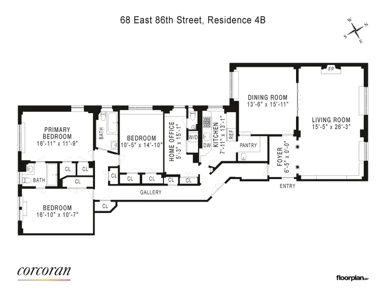 68 East 86th Street, 4B | floorplan | View 26