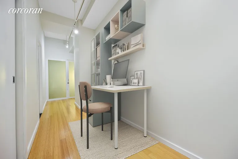 New York City Real Estate | View 365 Bridge Street, 2N | Gallery / Home Office Area | View 8