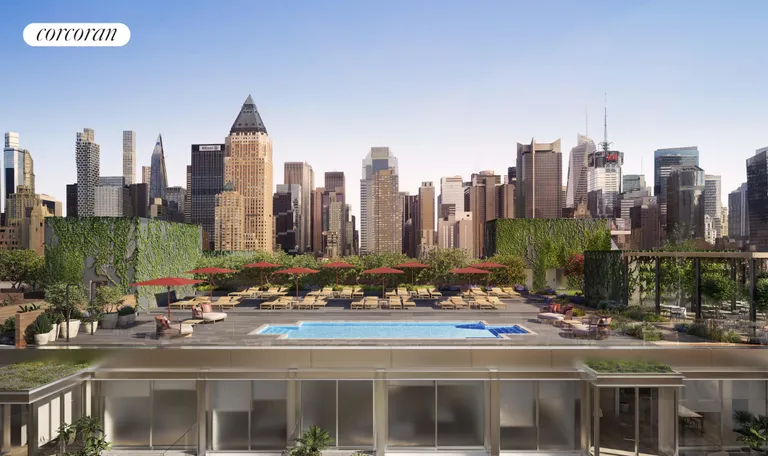 New York City Real Estate | View 547 West 47th Street, 1103 | Rooftop Pool Club | View 17
