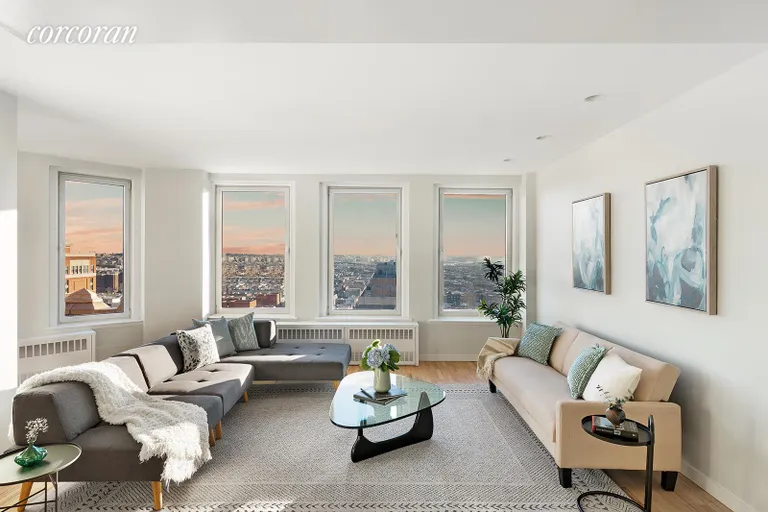 New York City Real Estate | View 75 Livingston Street, 19B | Living Room | View 8