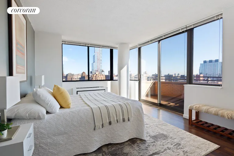 New York City Real Estate | View 275 West 96th Street, 25A | Primary Bedroom | View 2