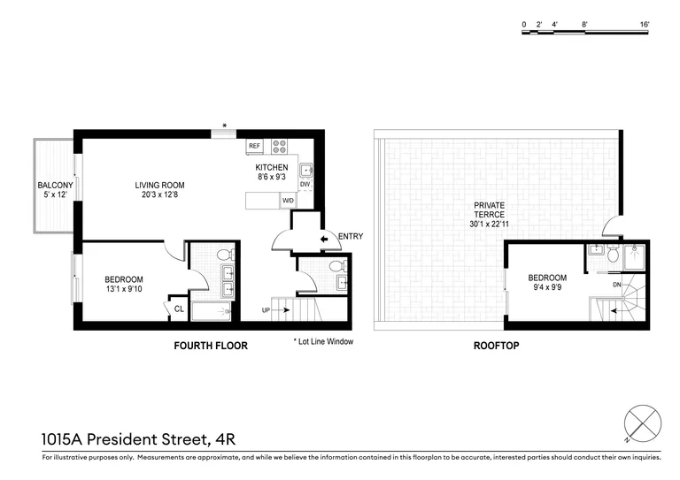 1015A President Street, 4R | floorplan | View 6