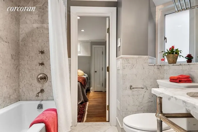 New York City Real Estate | View 170 East 78th Street, 3F | Marble Bathroom | View 8