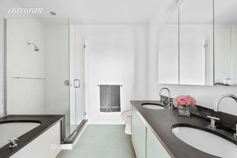 New York City Real Estate | View 70 Washington Street, 5O | Primary Bathroom | View 5