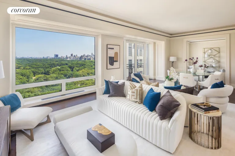 New York City Real Estate | View 220 Central Park South, 24B | Living Room | View 3